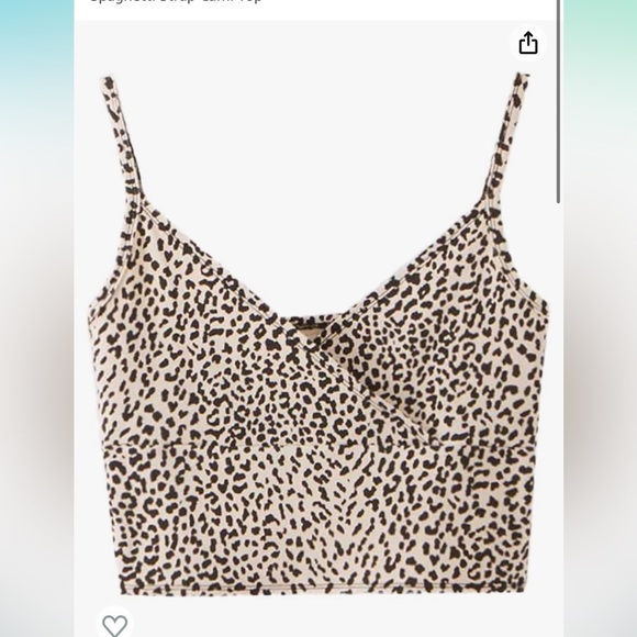 SweatyRocks Women's Casual Leopard Print Warp Surplice Front Crop - Picture 1 of 6